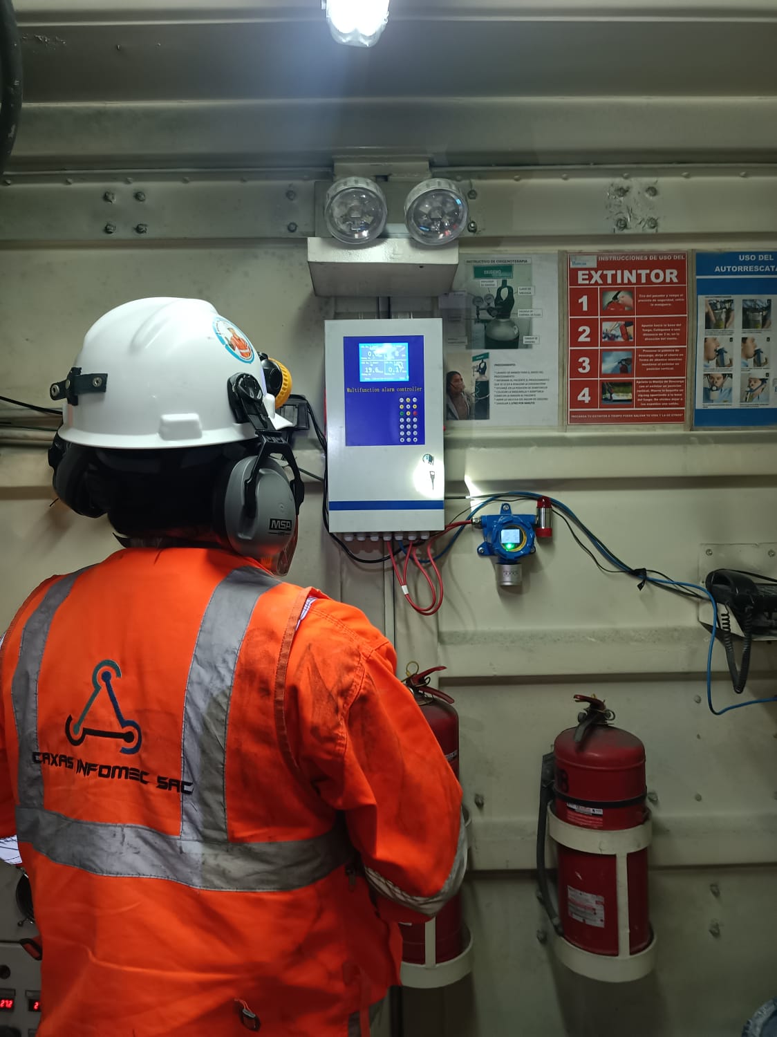 Sistema de detección de gases estacionario